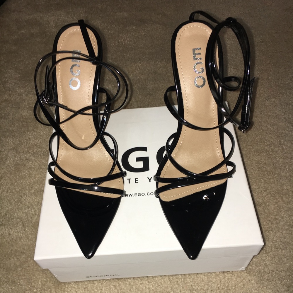 Ego Official - Kaia pointed barely there heel